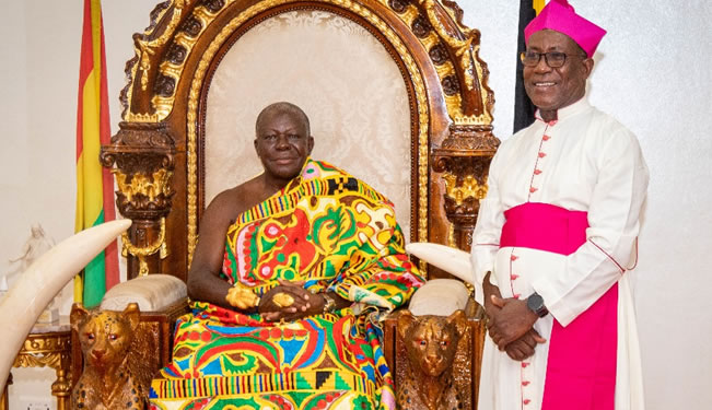 Otumfuo Endorses Bishop-elect of Konongo-Mampong Catholic Diocese 